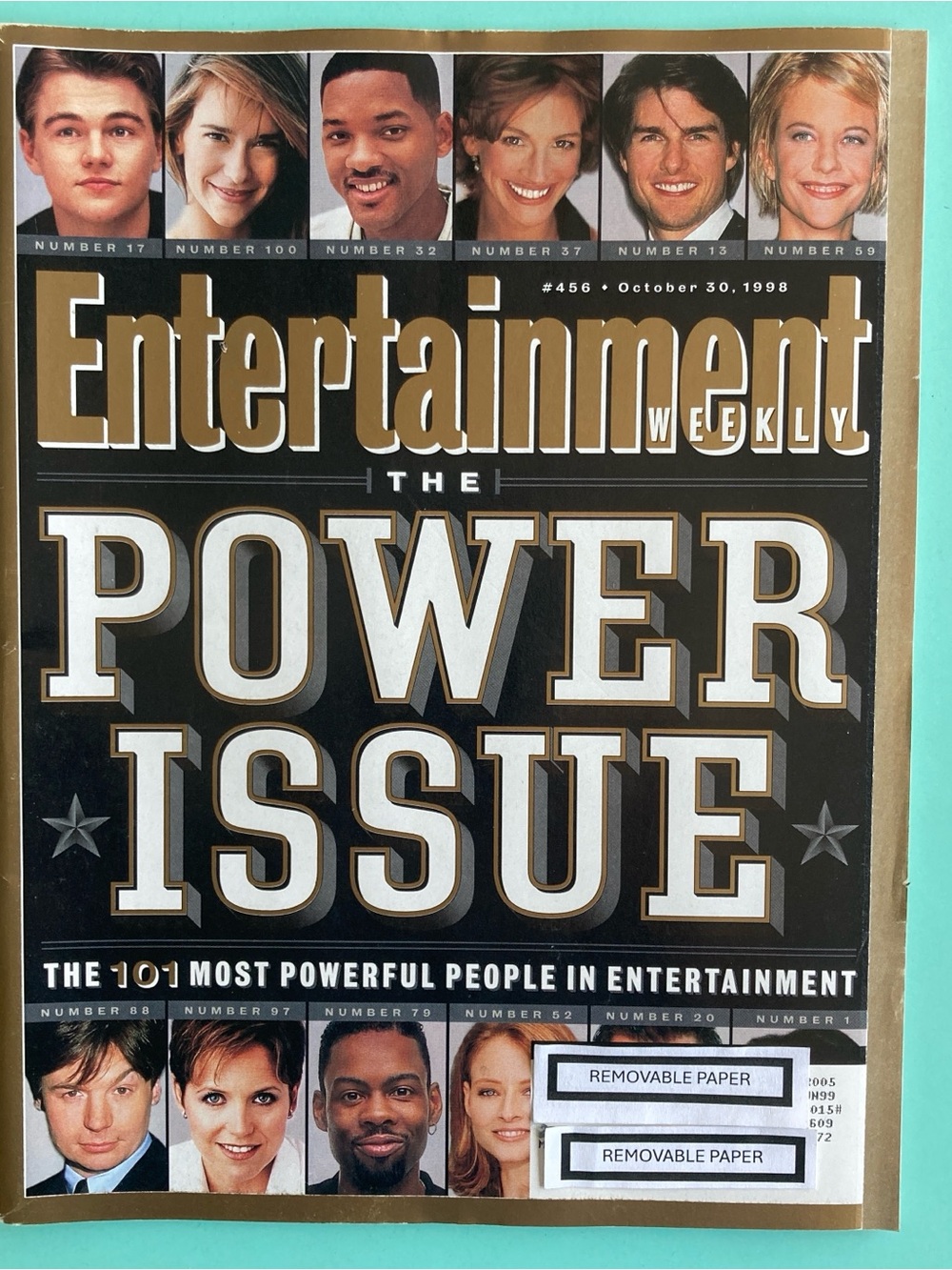 Entertainment Weekly Magazine THE POWER ISSUE Leonardo DiCaprio October 30 1998